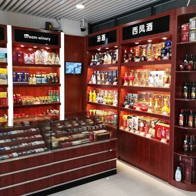 迦美货架 木质玻璃烟酒货架与钢结构产品的专业批发与厂家介绍